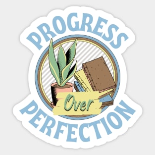 motivational progress over perfection back to school teacher Sticker